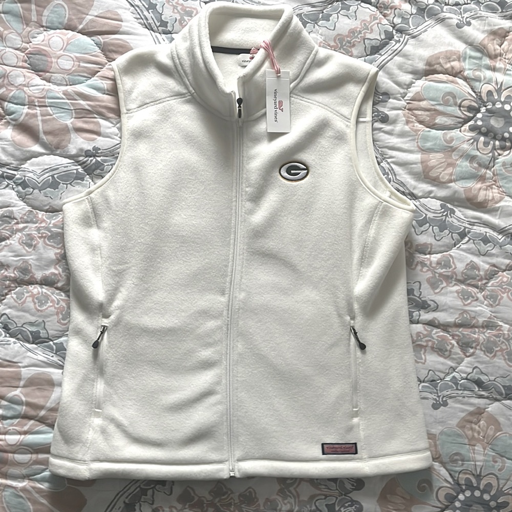 NWT Vinyard Vines Green Bay Packers Westerly Vest Sz Large